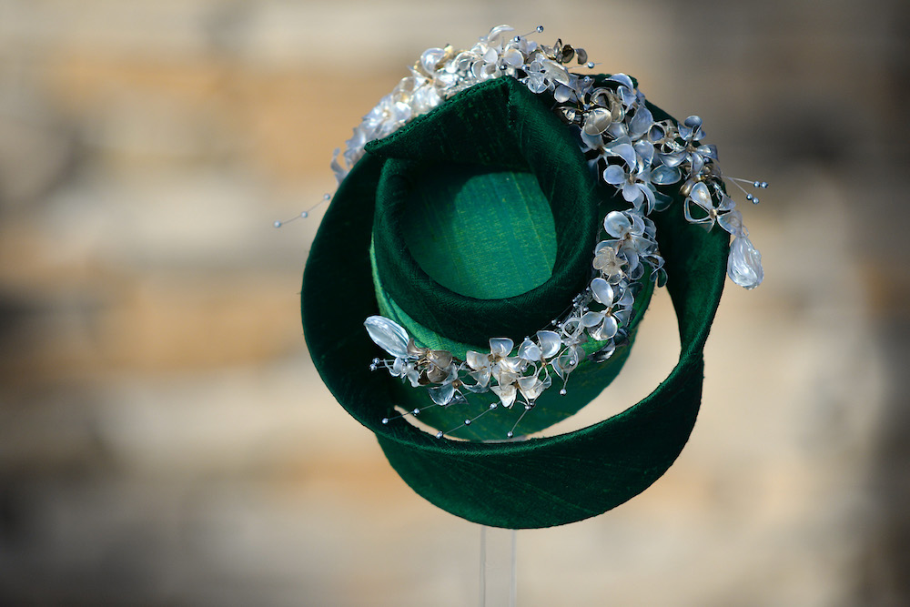 Taihaku - headpiece inspired by inspired the cherry blossom of Alnwick Garden