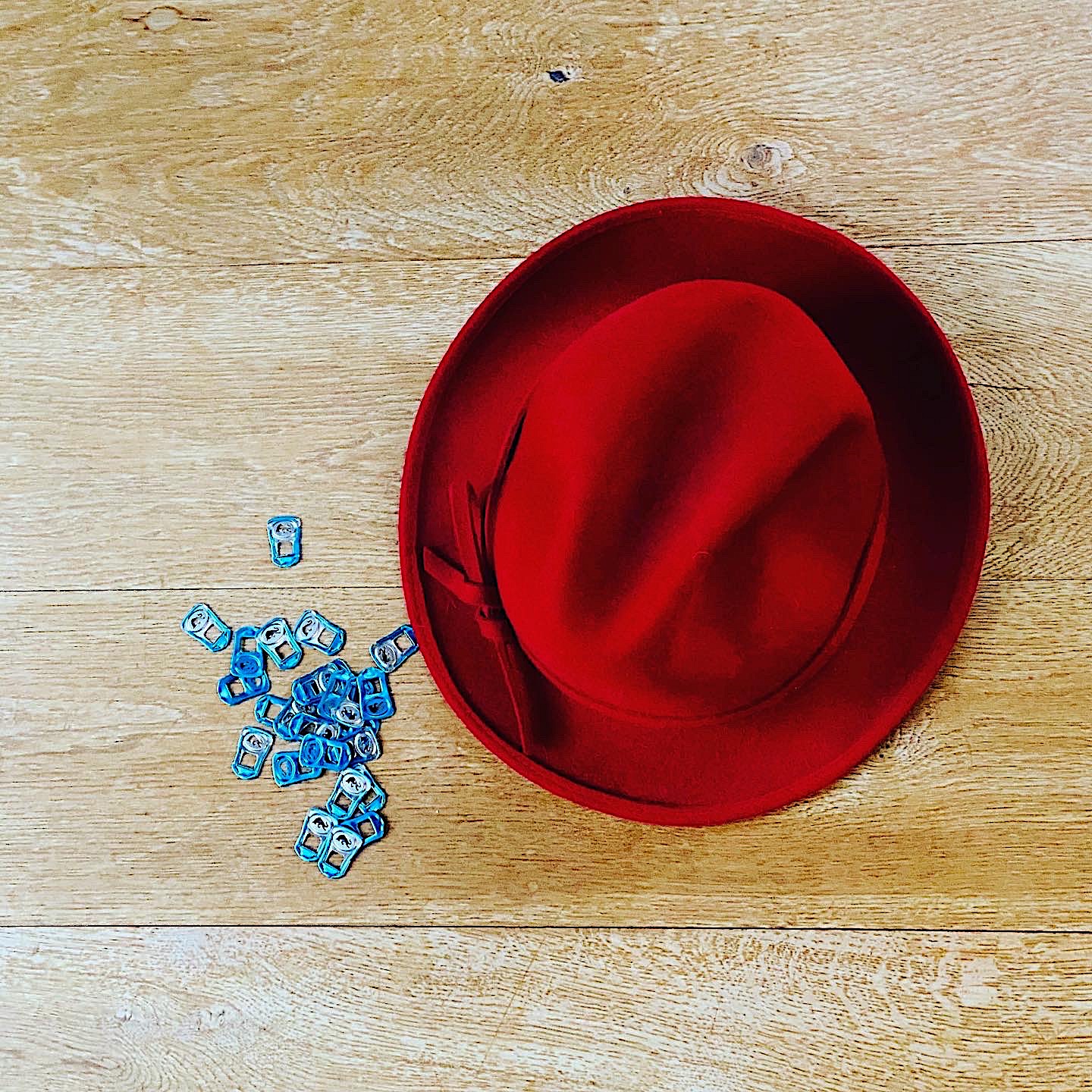 Selection of merino wool felt flowers