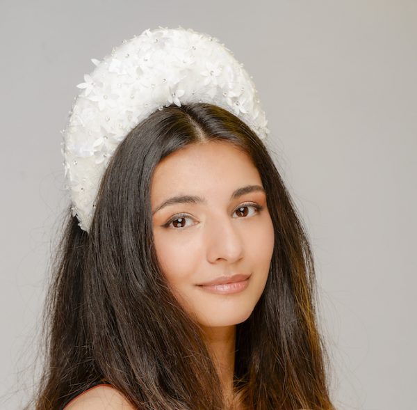 Selina Couture Bridal Crown - left view
