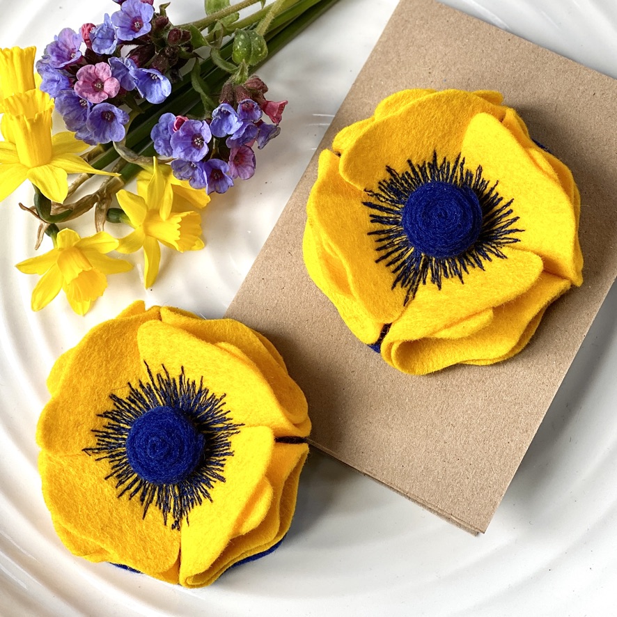 Sunflowers for Ukraine - finished  examples