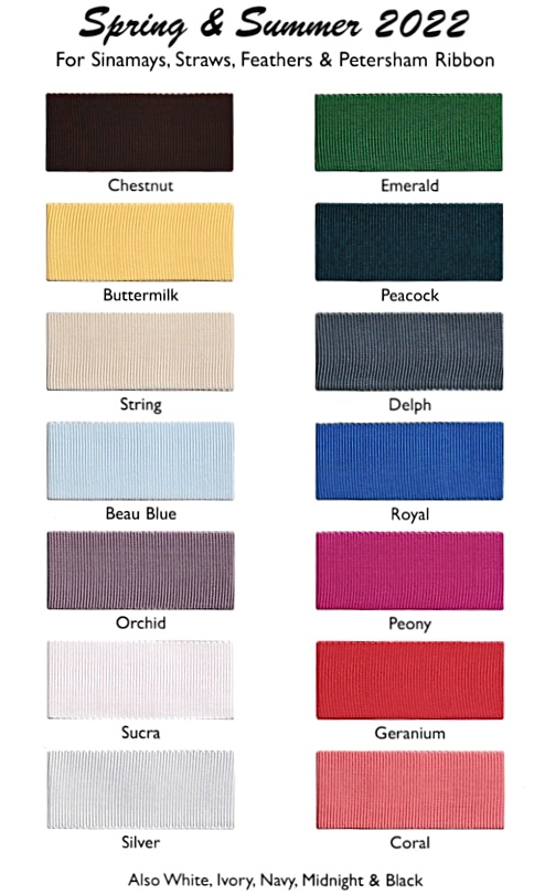 2022 sinamay colour chart 2022 sinamay colour chart for couture orders