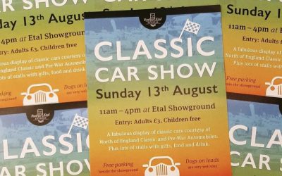 Summer Millinery and Classic Cars at Etal Showground, Northumberland