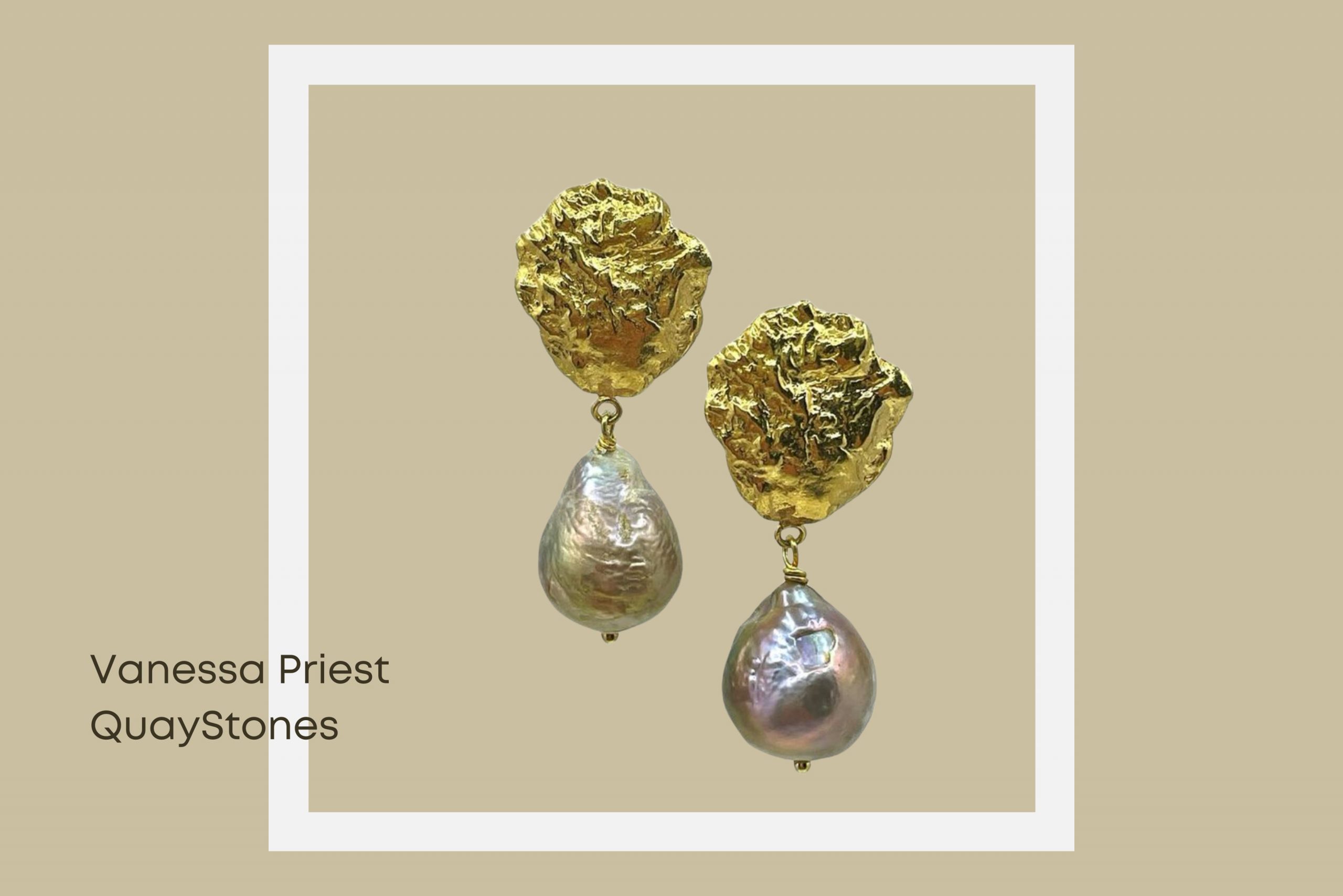 Pearl earrings by Vanessa Priest QuayStones
