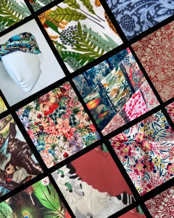 Selection of warm based fabrics, for the effortless headwrap collection
