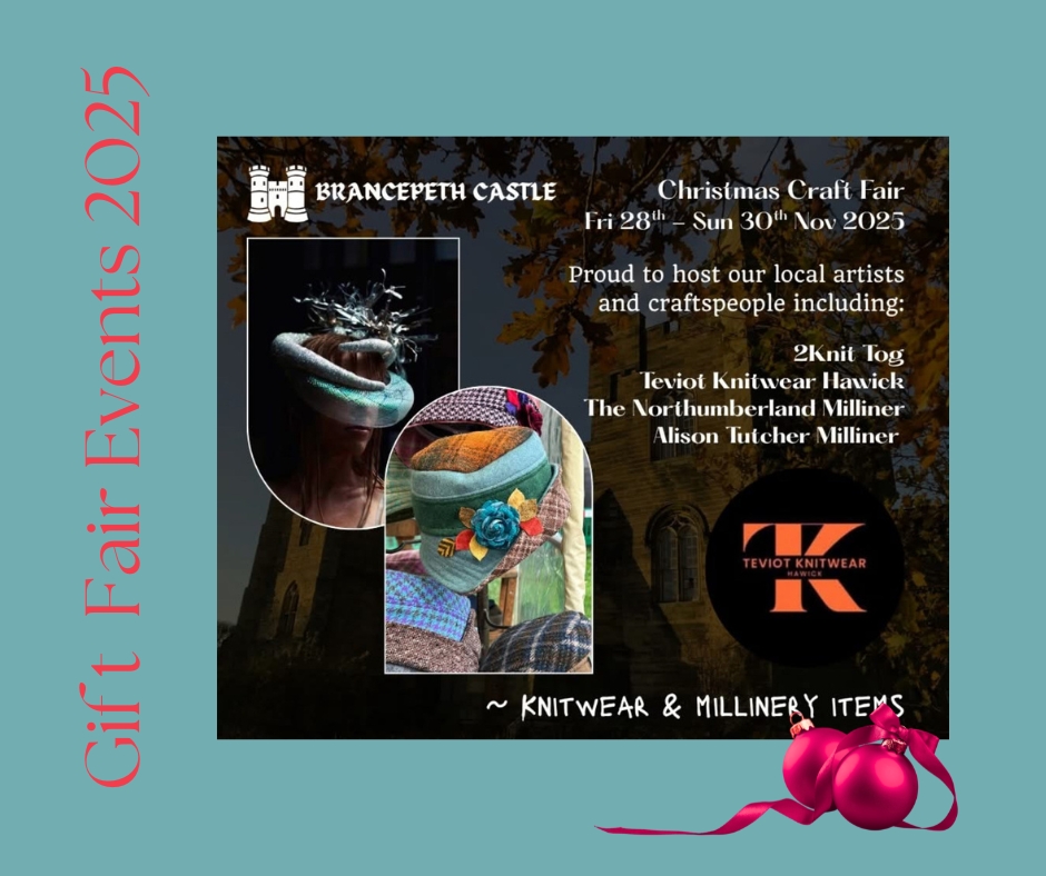November 2025 Poster for the Art & Design Christmas market at Brancepeth Castle 